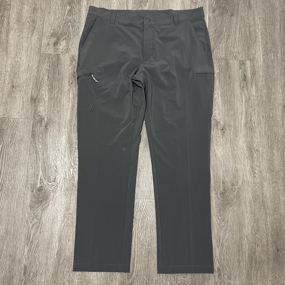 Columbia PFG Pants Mens 40x32 Gray Terminal Tackle Straight Fishing Omni-Shade